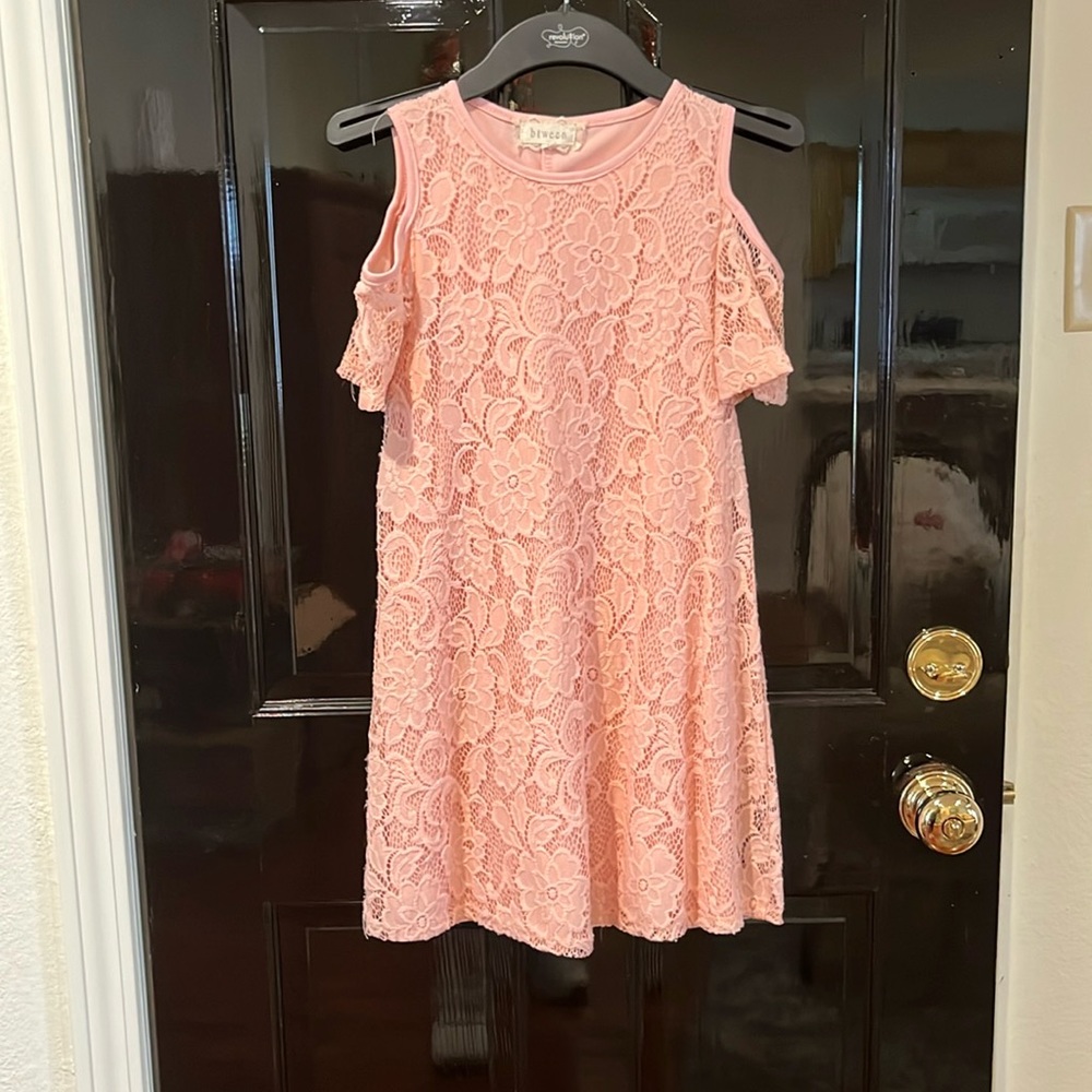 Sz 10 Btween  cold shoulder lace dress.
